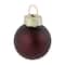 24ct. 1" Shiny & Matte Red Glass Ball Ornaments